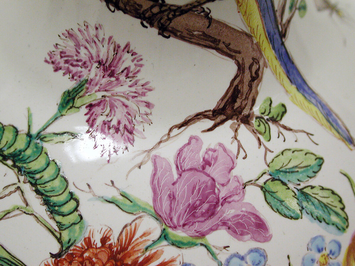 Jug (Enghalskrug), Bartholomäus Seuter (German, 1678–1754, active Augsburg), Tin-glazed earthenware, silver gilt, German, Augsburg