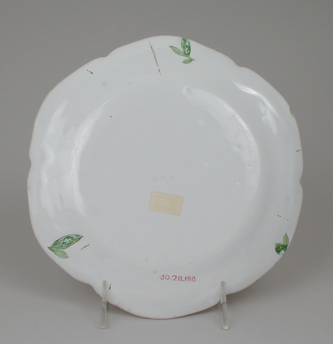 Plate, Faience (tin-glazed earthenware), French, Strasbourg