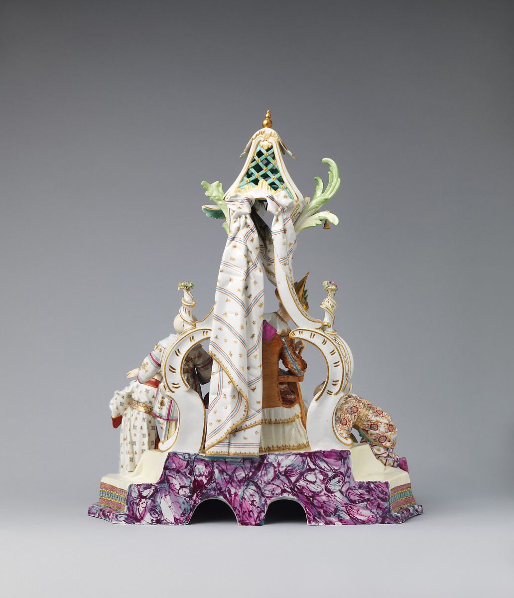 The Chinese Emperor, Höchst Manufactory (German, 1746–1796), Hard-paste porcelain decorated in polychrome enamels, gold, German, Höchst
