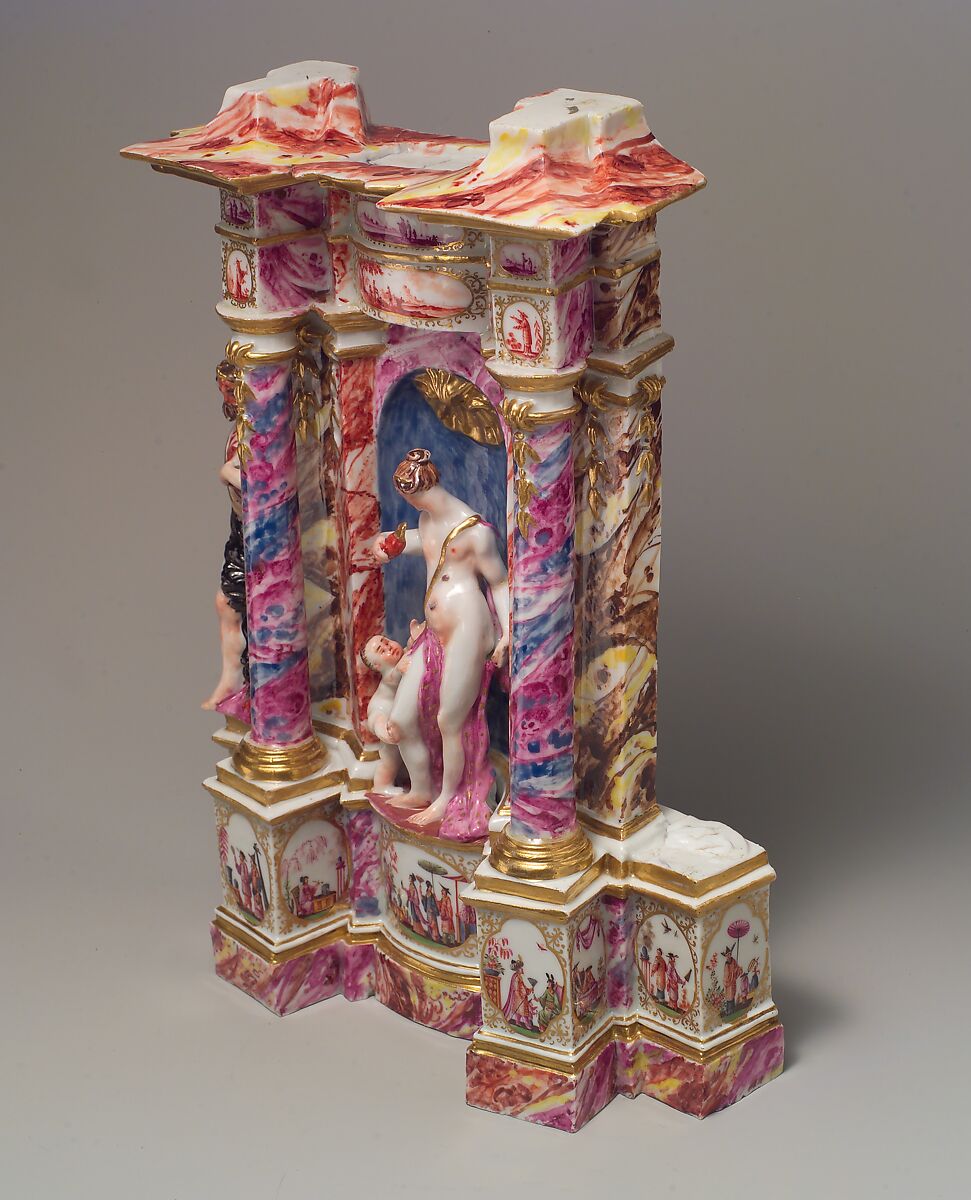 Temple of Venus, Meissen Manufactory (German, 1710–present), Hard-paste porcelain decorated in polychrome enamels, gold, German, Meissen