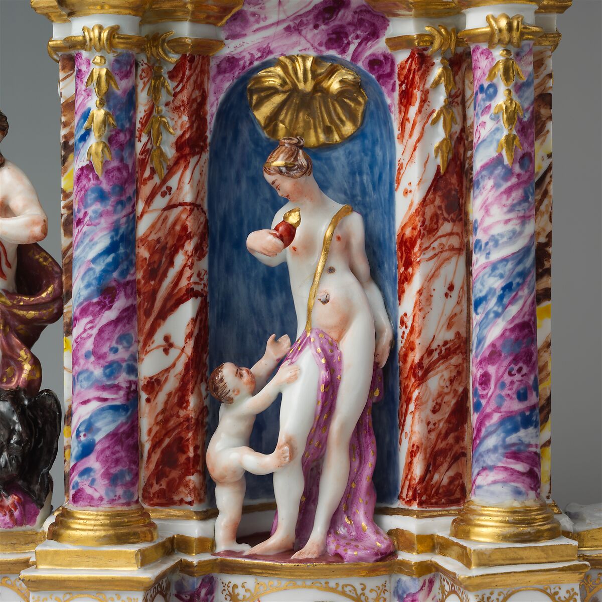 Temple of Venus, Meissen Manufactory (German, 1710–present), Hard-paste porcelain decorated in polychrome enamels, gold, German, Meissen