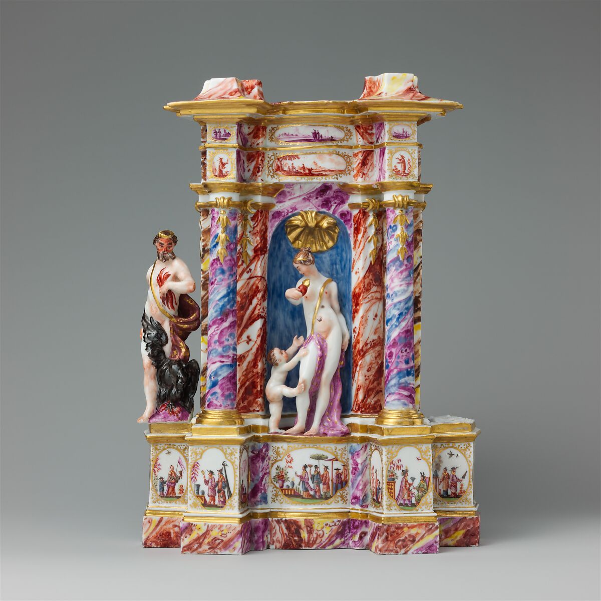 Temple of Venus, Meissen Manufactory (German, 1710–present), Hard-paste porcelain decorated in polychrome enamels, gold, German, Meissen 