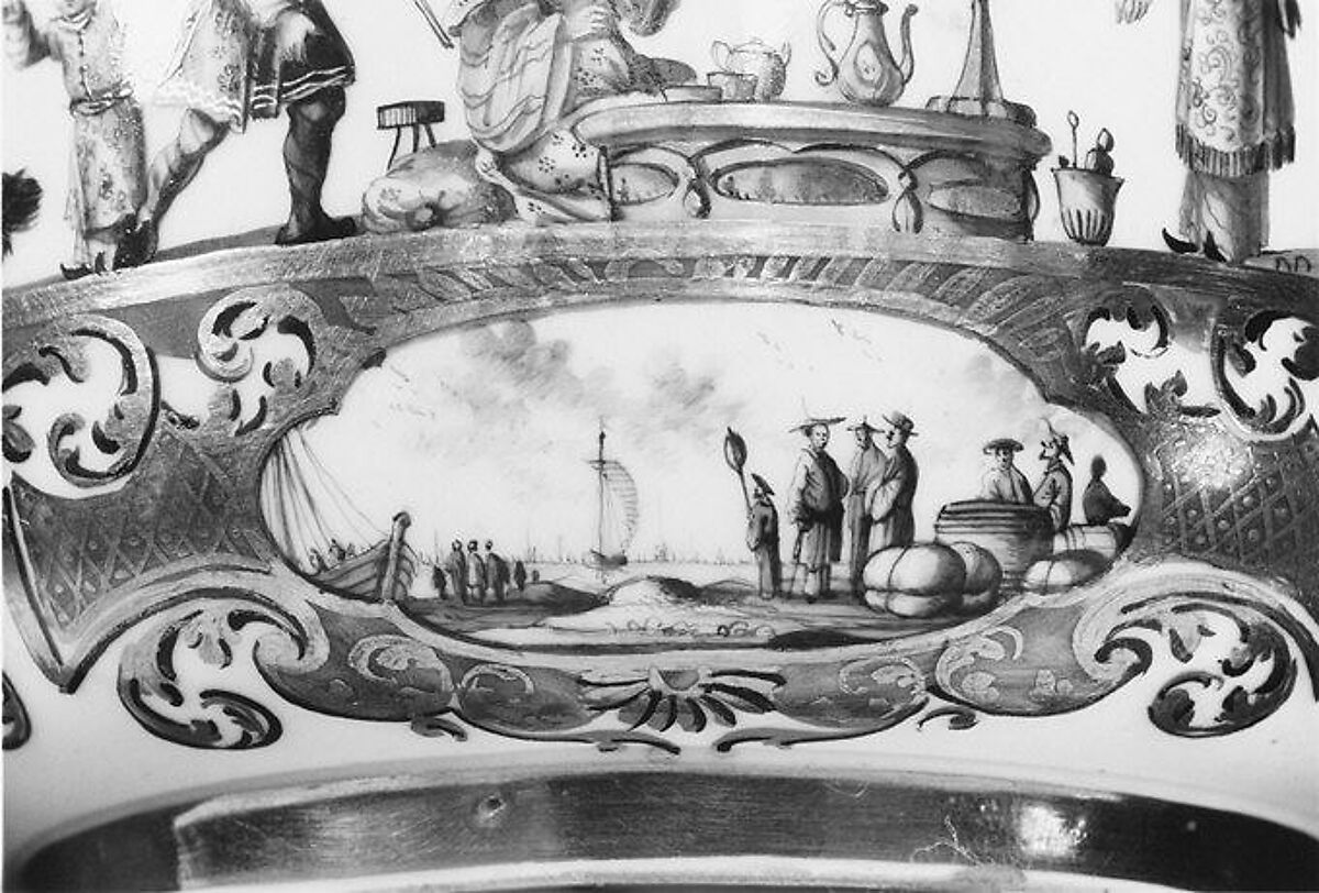 Sugar bowl with cover, Meissen Manufactory (German, 1710–present), Hard-paste porcelain, German, Meissen