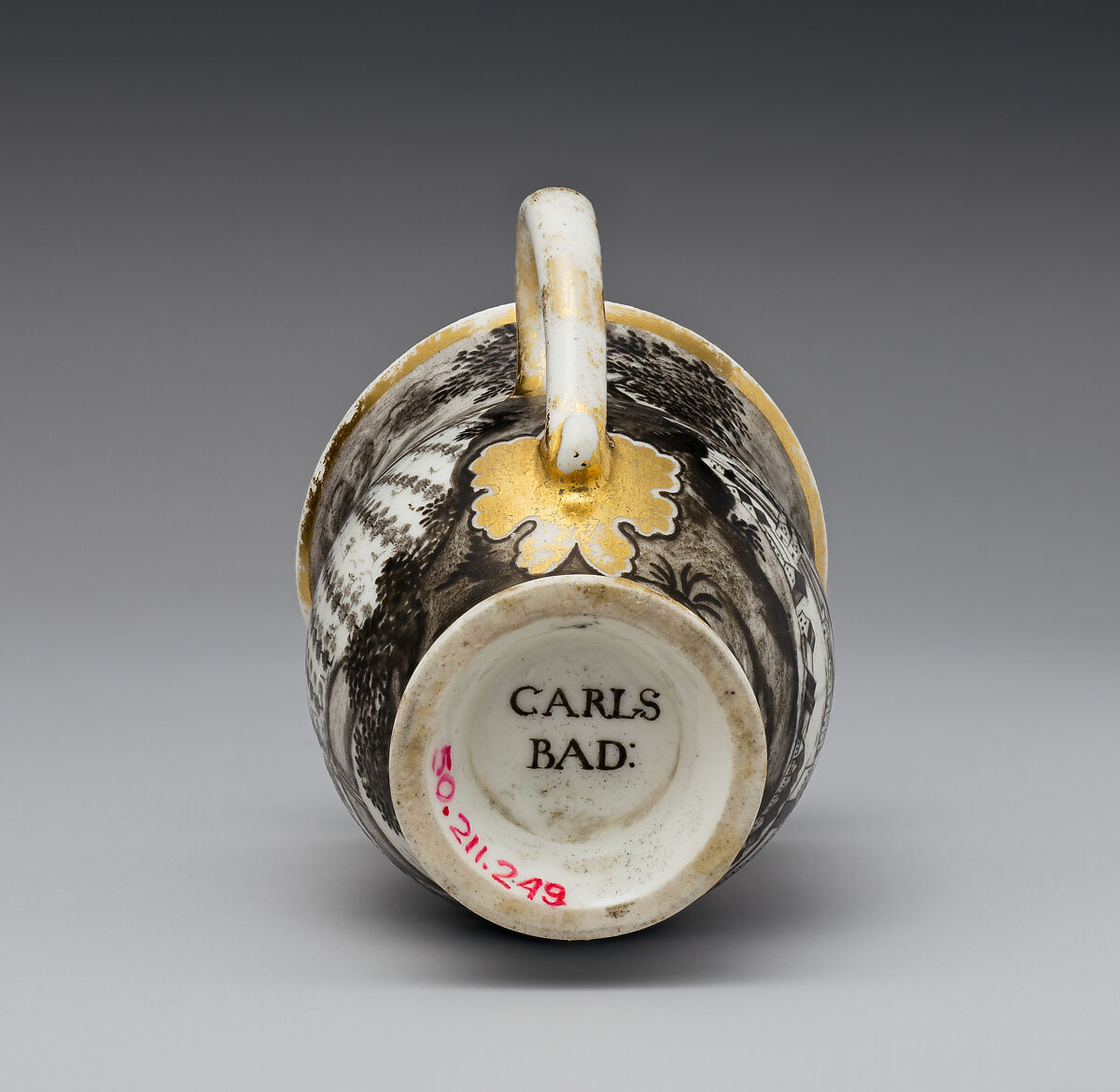 Cup, Vienna, Hard-paste porcelain, Austrian, Vienna with Bohemian decoration