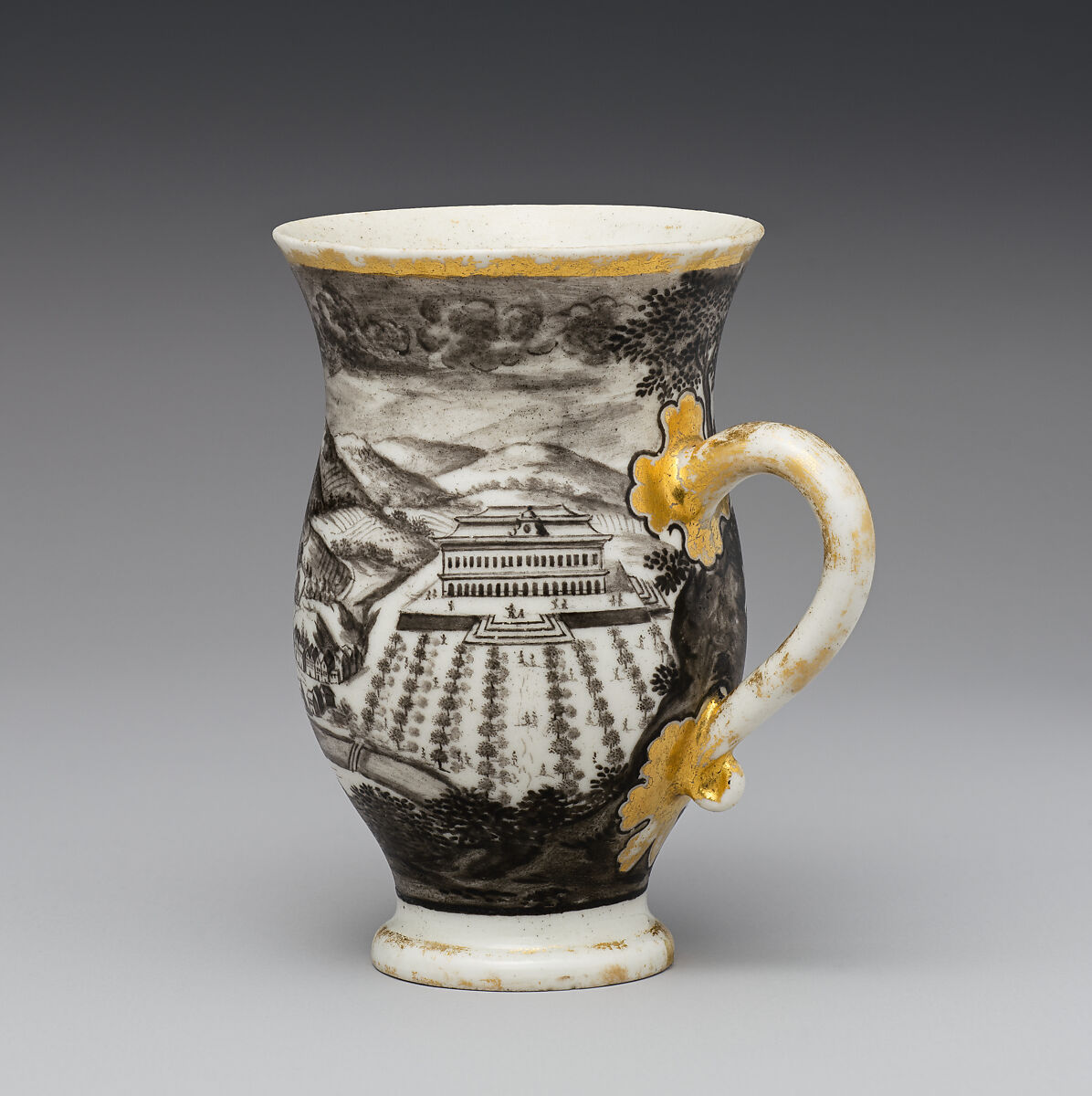 Cup, Vienna, Hard-paste porcelain, Austrian, Vienna with Bohemian decoration