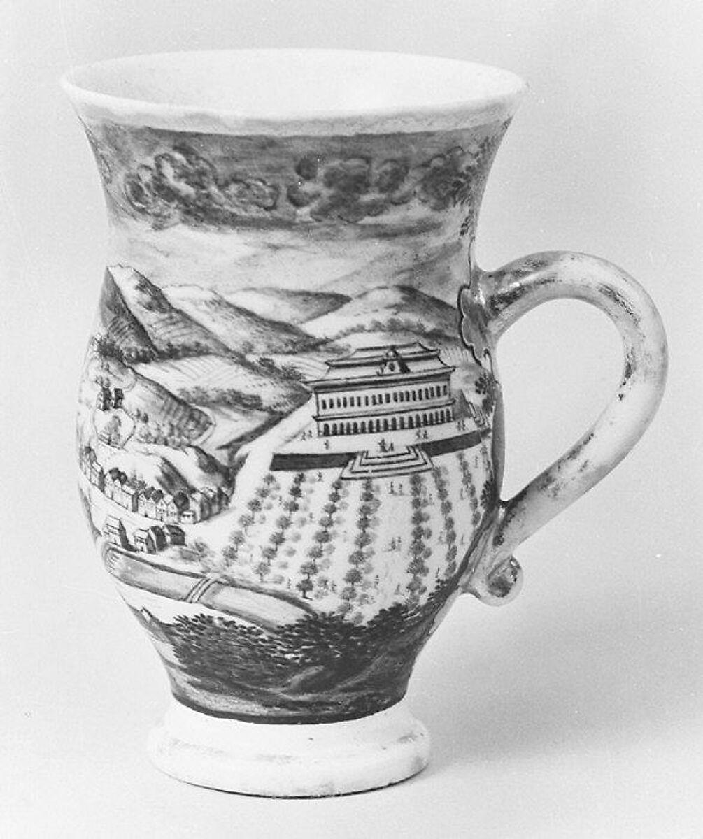 Cup, Vienna, Hard-paste porcelain, Austrian, Vienna with Bohemian decoration 