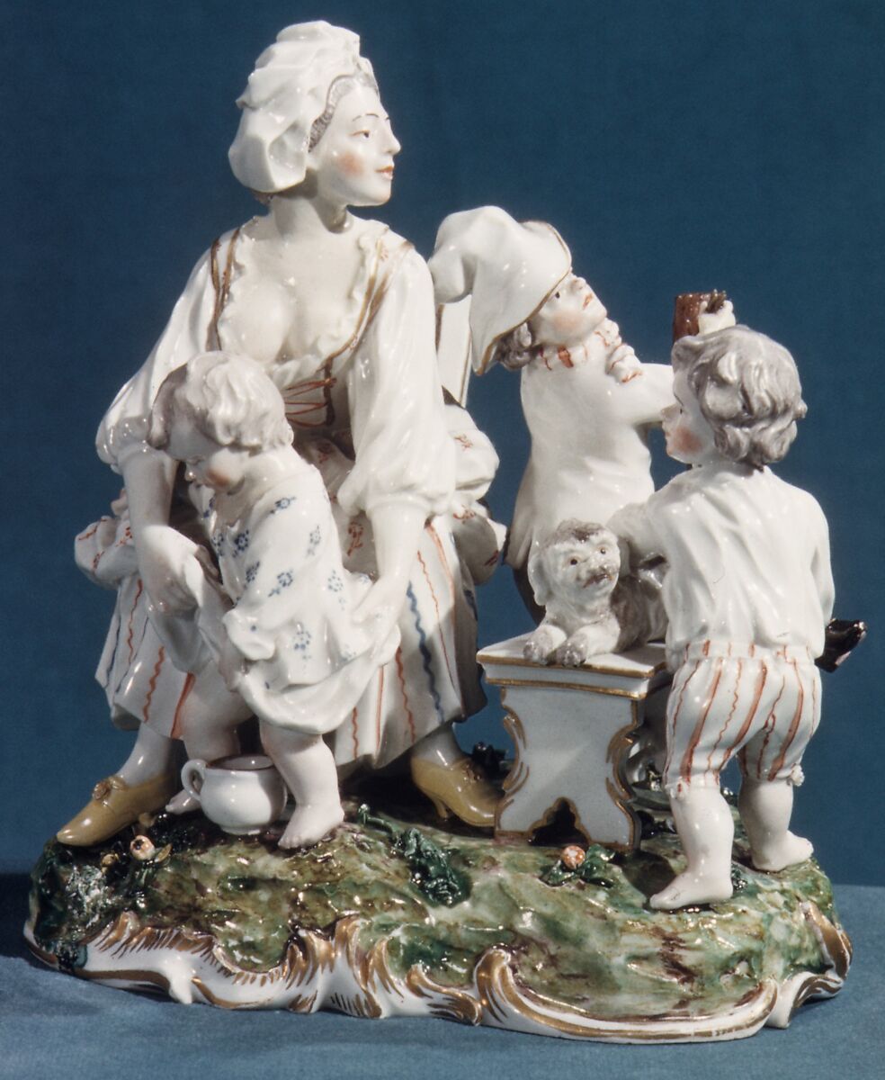 The Naughty Children, Frankenthal Porcelain Manufactory (German), Hard-paste porcelain, German, Frankenthal 