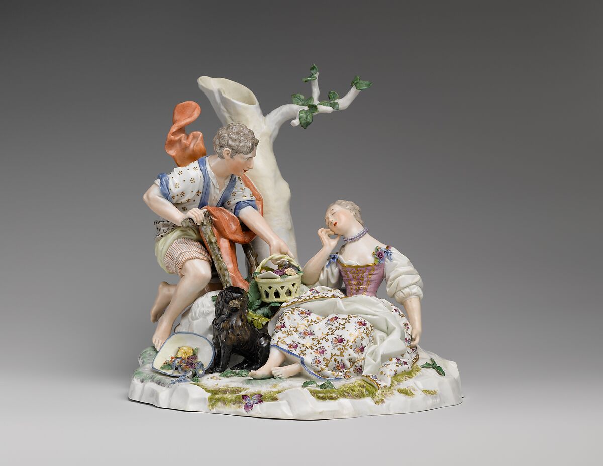 Le Panier Mistérieux, Fulda Pottery and Porcelain Manufactory (German, 1764–1789), Hard-paste porcelain, German, Fulda 