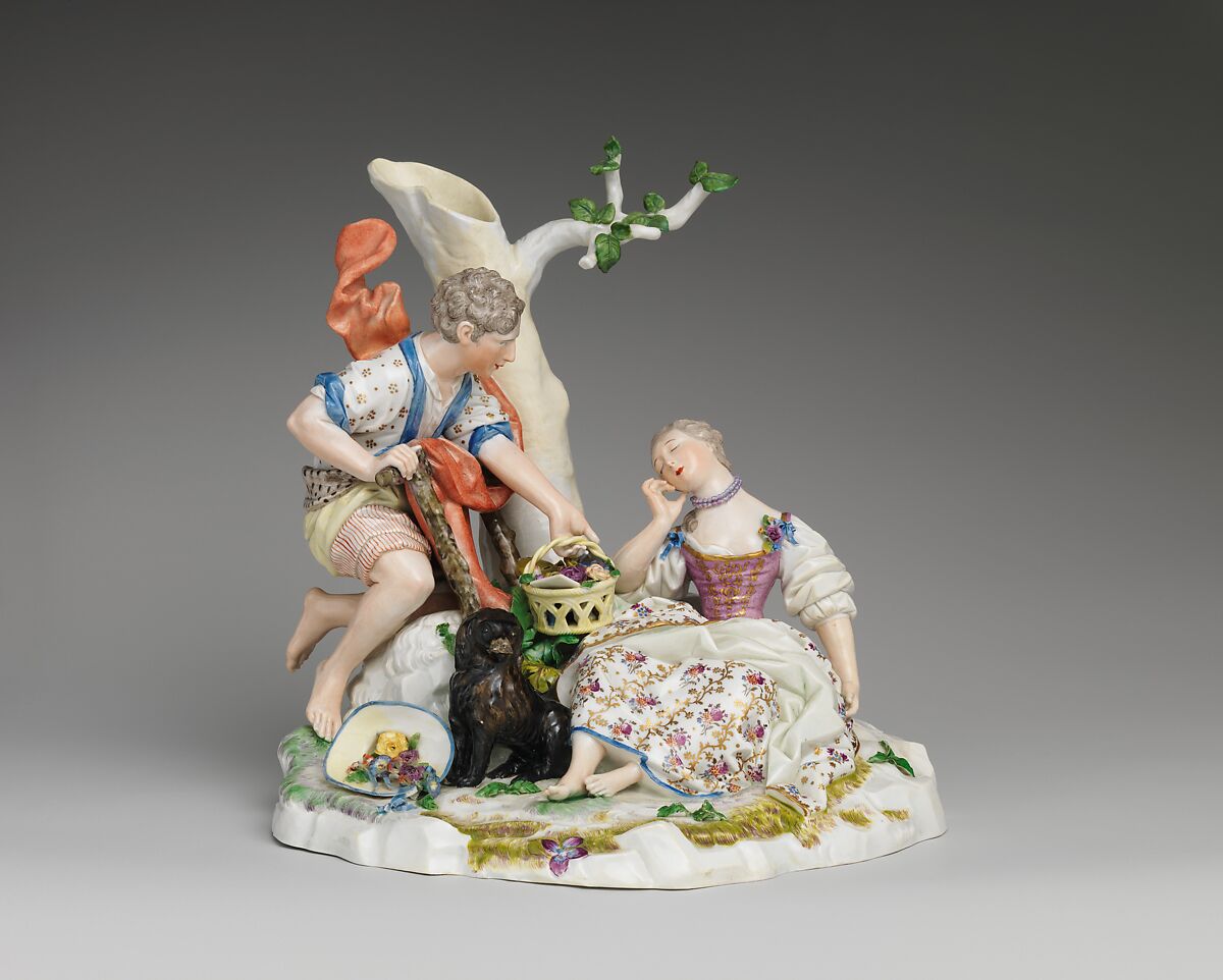 Le Panier Mistérieux, Fulda Pottery and Porcelain Manufactory (German, 1764–1789), Hard-paste porcelain, German, Fulda