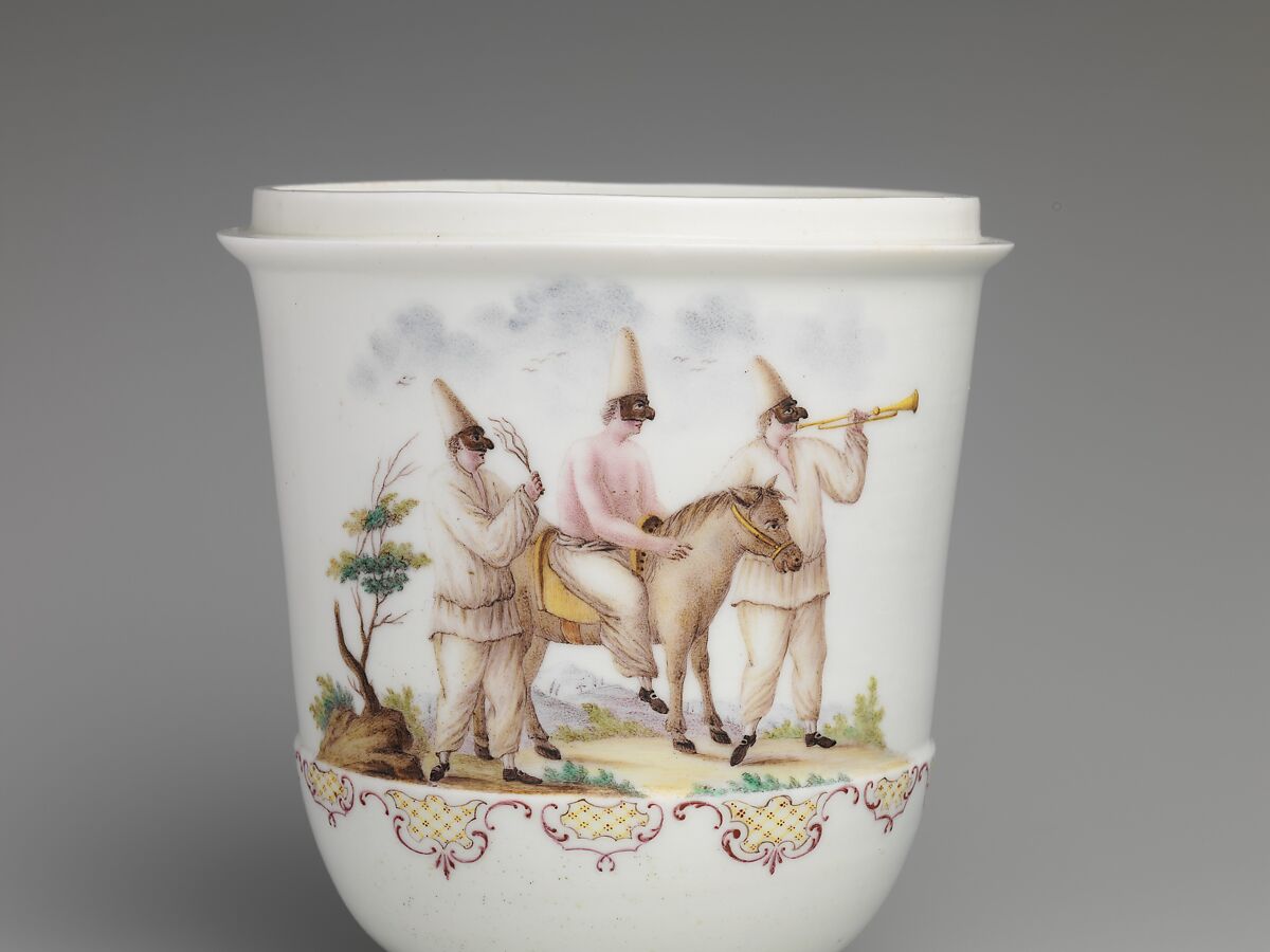 Jar, Capodimonte Porcelain Manufactory (Italian, 1740/43–1759), Soft-paste porcelain decorated in polychrome enamels, Italian, Naples