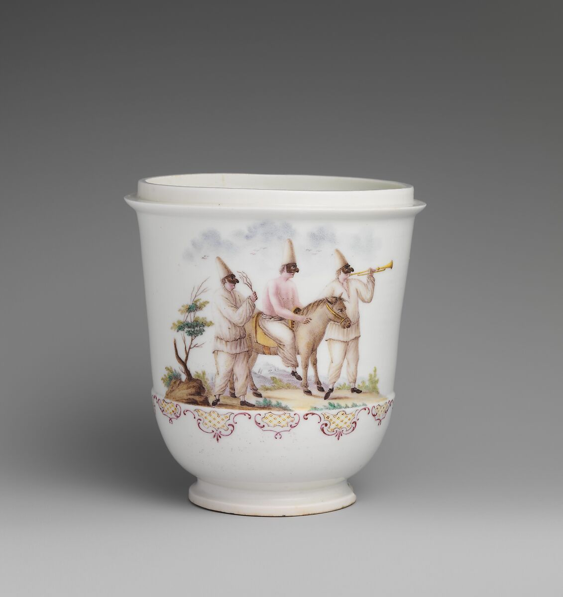 Jar, Capodimonte Porcelain Manufactory  Italian, Soft-paste porcelain decorated in polychrome enamels, Italian, Naples