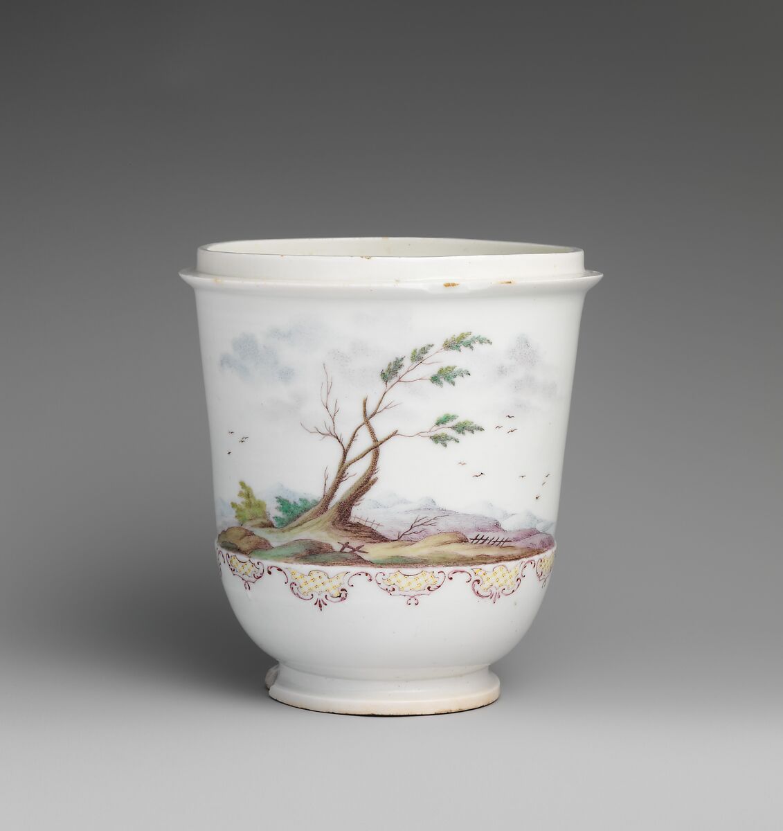 Jar, Capodimonte Porcelain Manufactory (Italian, 1740/43–1759), Soft-paste porcelain decorated in polychrome enamels, Italian, Naples