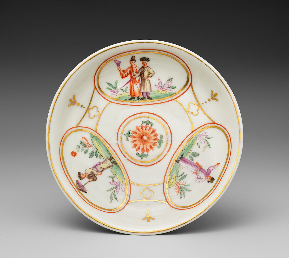 Cup and saucer, Vienna, Hard-paste porcelain, Austrian, Vienna