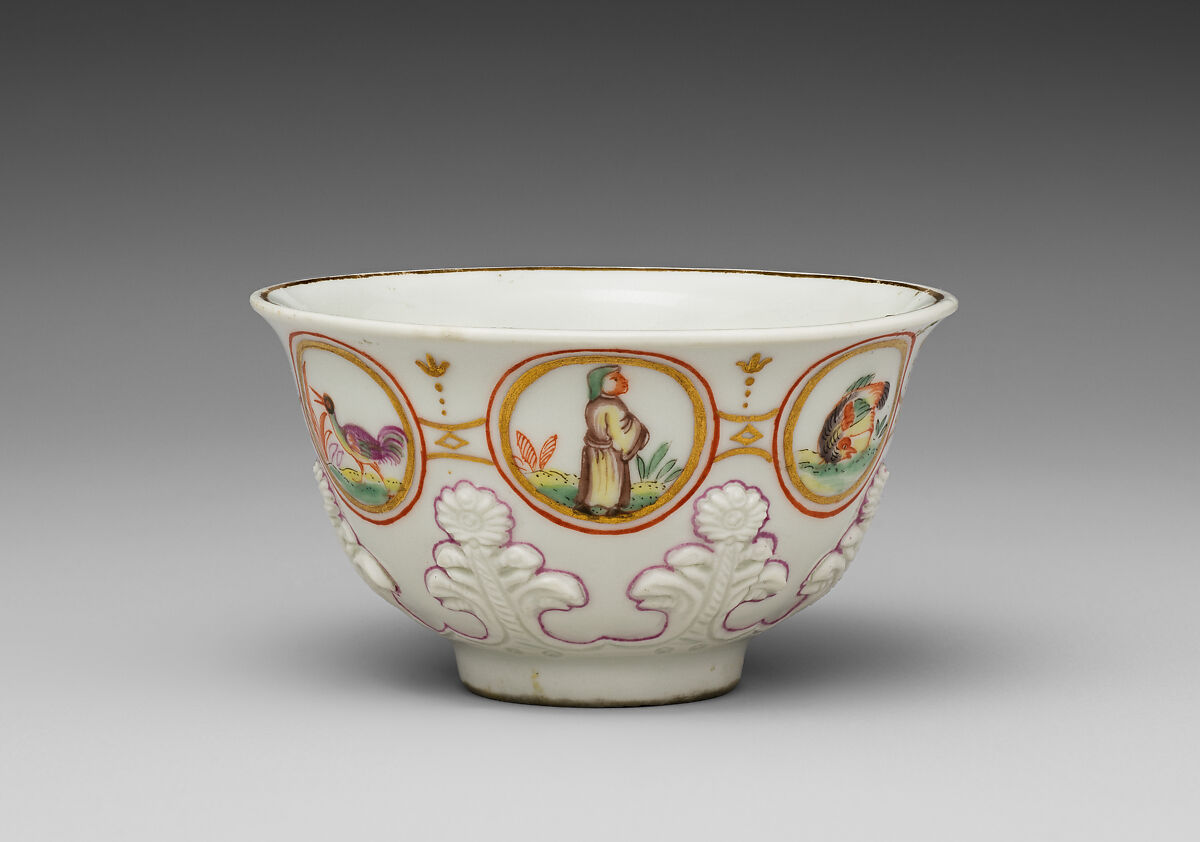 Cup and saucer, Vienna, Hard-paste porcelain, Austrian, Vienna