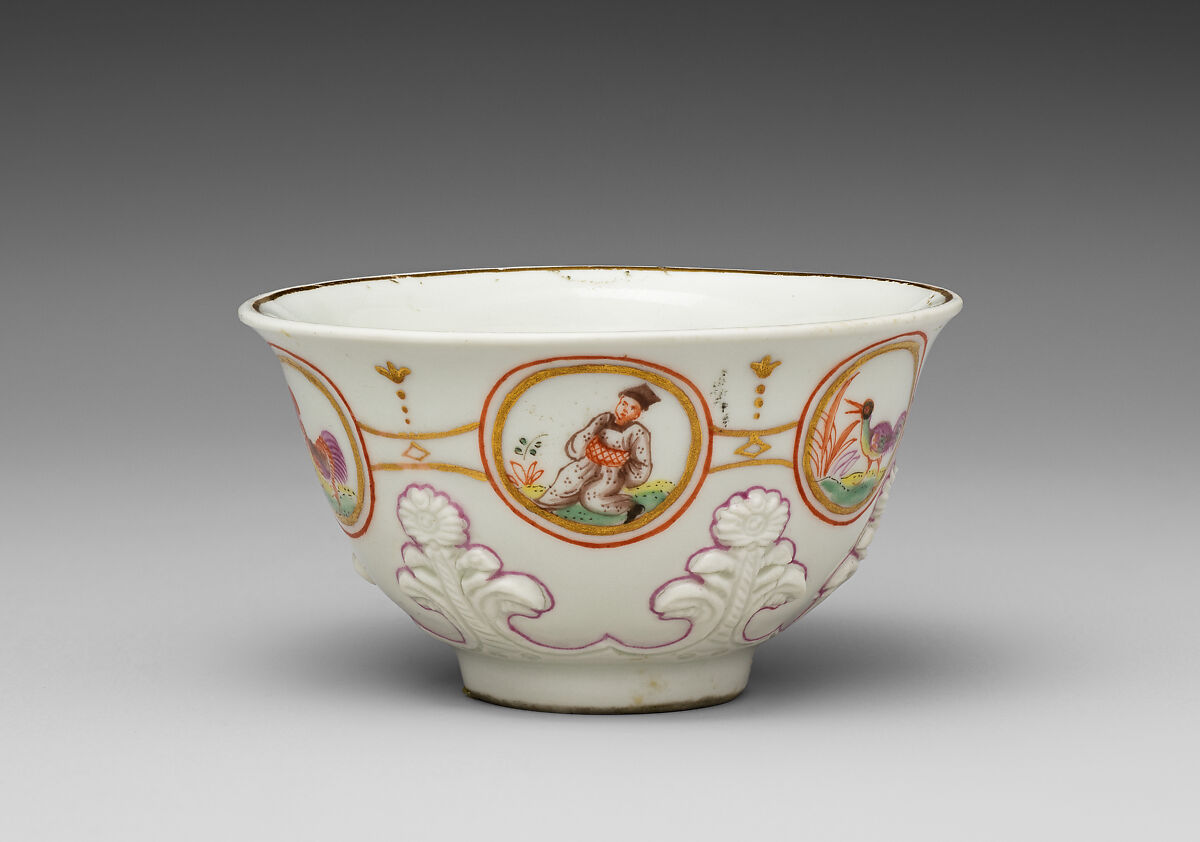 Cup and saucer, Vienna, Hard-paste porcelain, Austrian, Vienna