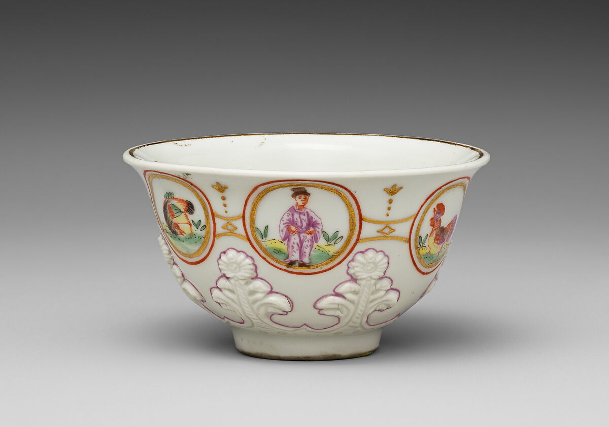 Cup and saucer, Vienna, Hard-paste porcelain, Austrian, Vienna