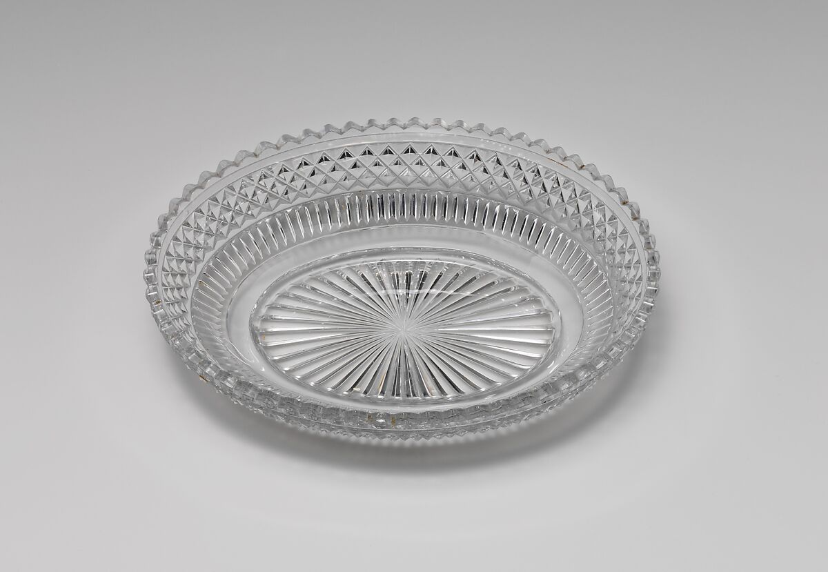 Oval Dish, Pellatt &amp; Green, glass, British 