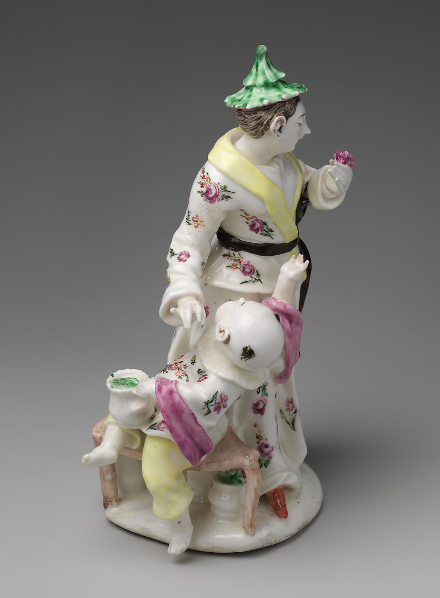 Mother and child group, Derby Porcelain Manufactory (British, 1751–1785), Soft-paste porcelain, British, Derby