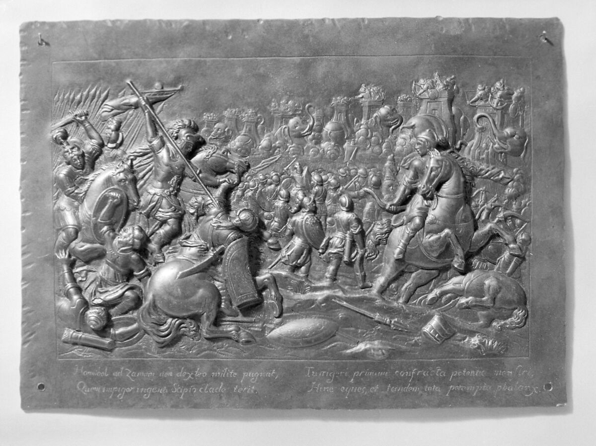 Scenes from the Battle of Zama, Iron, possibly French 