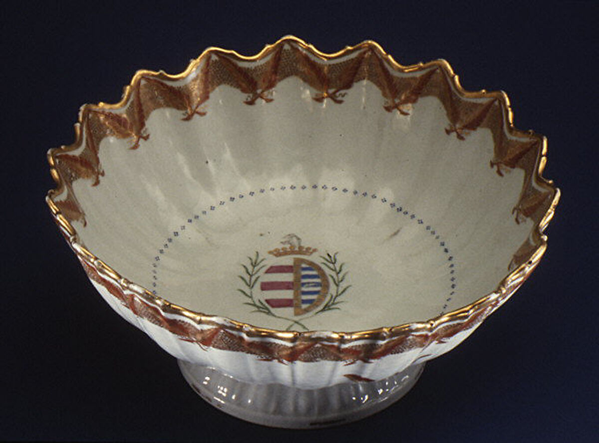 Bowl (part of a service), Hard-paste porcelain, Chinese, for Portuguese market 