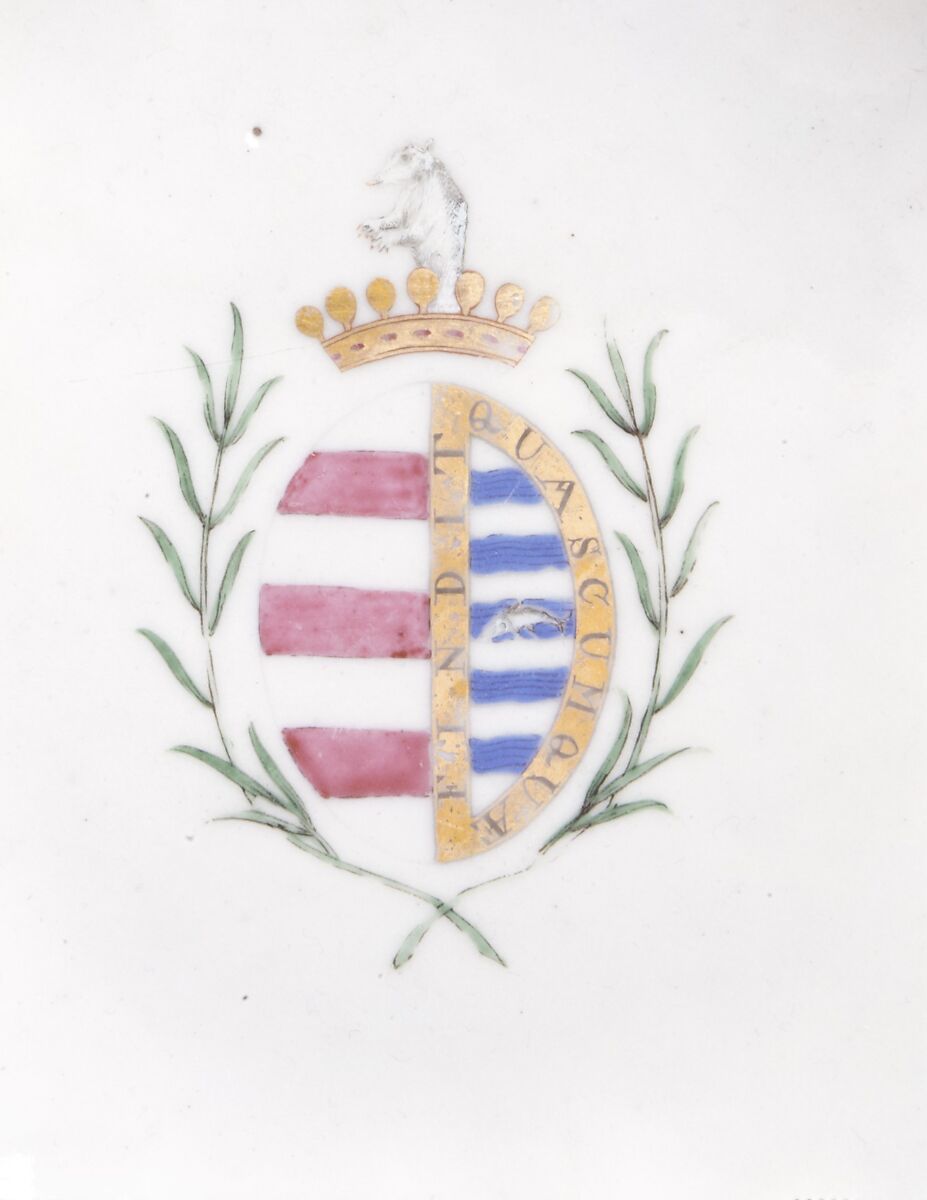 Bowl (part of a service), Hard-paste porcelain, Chinese, for Portuguese market