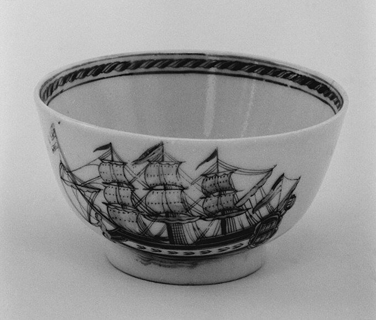 Cup (part of a set), Hard-paste porcelain, Chinese, for Dutch market 
