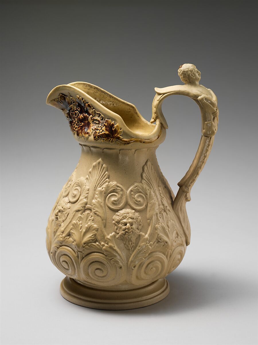 Pitcher, D. &amp;  J. Henderson Flint Stoneware Manufactory (active 1829–33), Stoneware, American 