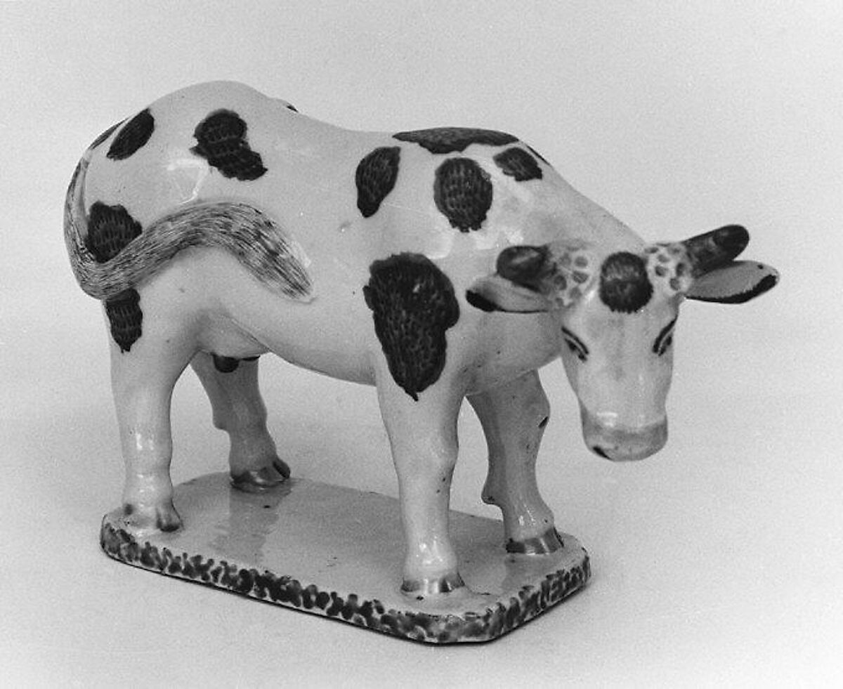 Cow, Hard-paste porcelain, Chinese, for European market