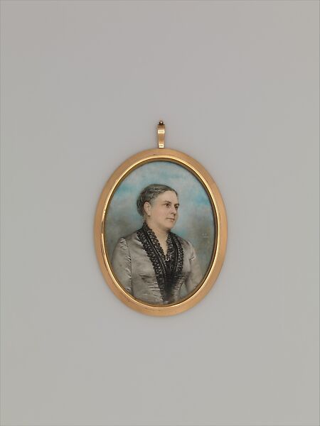 Mrs. Paul Joseph Revere (Lucretia Watson Lunt), Charles James Turrell (1846-1932), Watercolor on ivory, American 