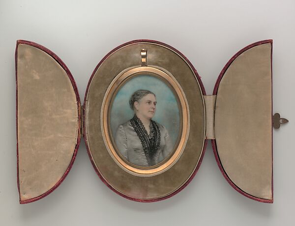 Mrs. Paul Joseph Revere (Lucretia Watson Lunt), Charles James Turrell (1846-1932), Watercolor on ivory, American