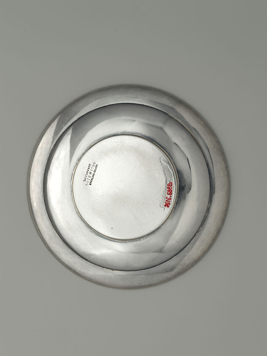 Cup and saucer, Tiffany &amp; Co. (1837–present), Silver, patinated copper,  patinated copper-platinum-iron alloy, and gold, American