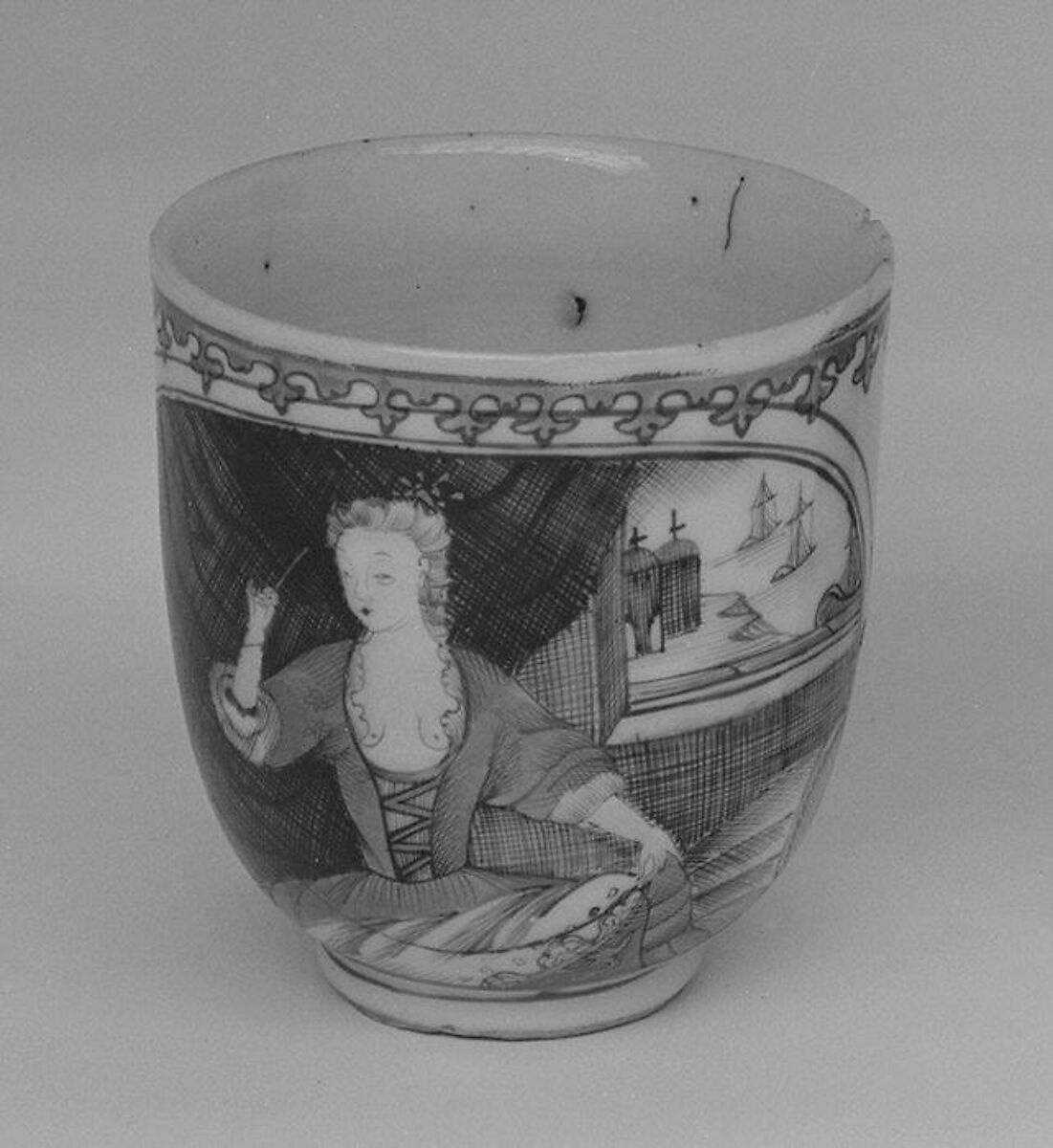 Metropolitan for | service) market Cup Dutch Museum of Chinese, possibly of Art | (part a The