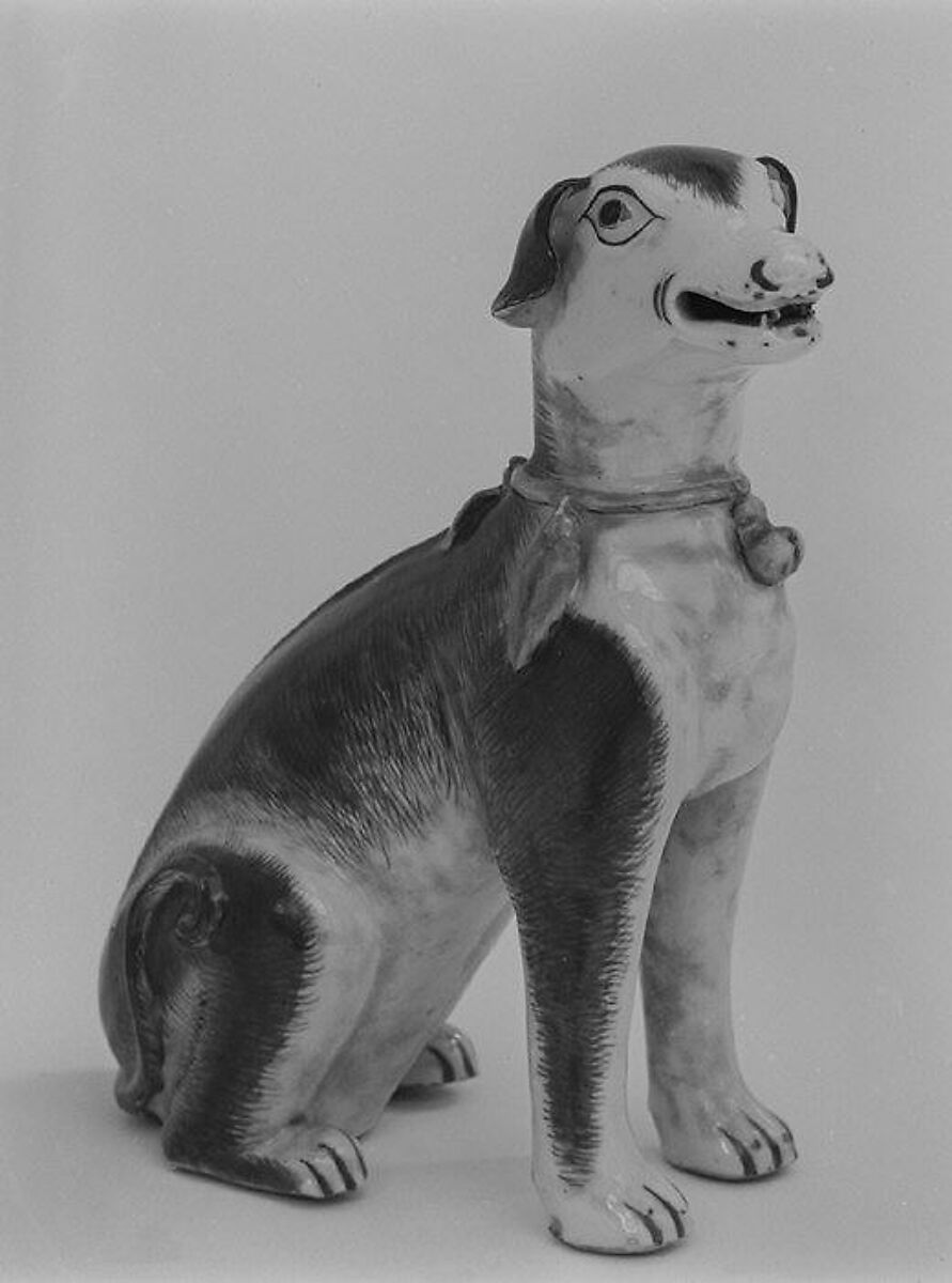 Dog, Hard-paste porcelain, Chinese, for Continental European market 