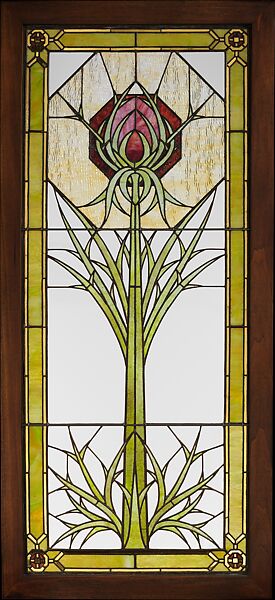 Window from the James A. Patton House, Designed by George Washington Maher (1864–1926), Leaded glass, American 
