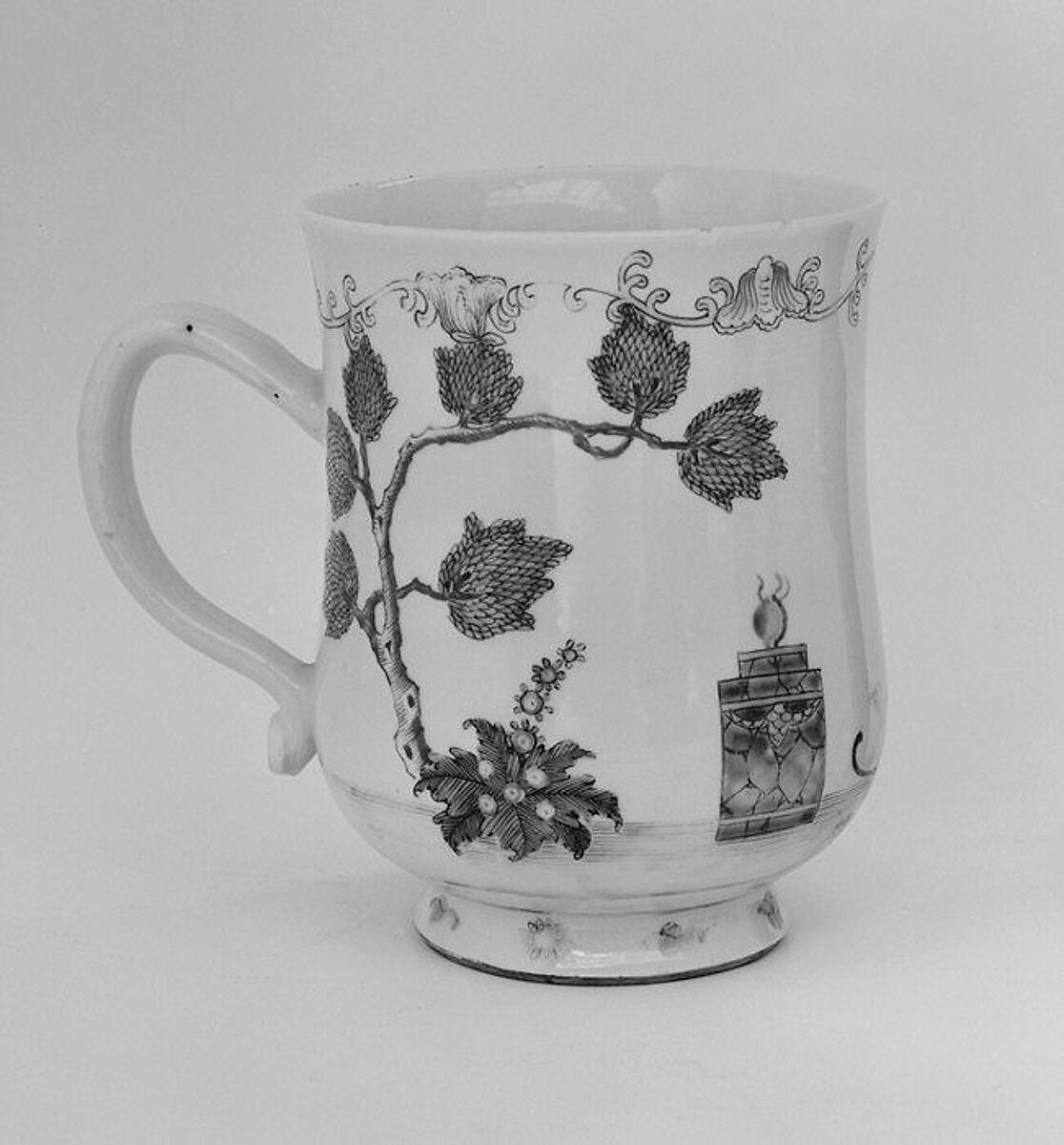 Mug, Piercy Brett, Hard-paste porcelain, Chinese, for British market