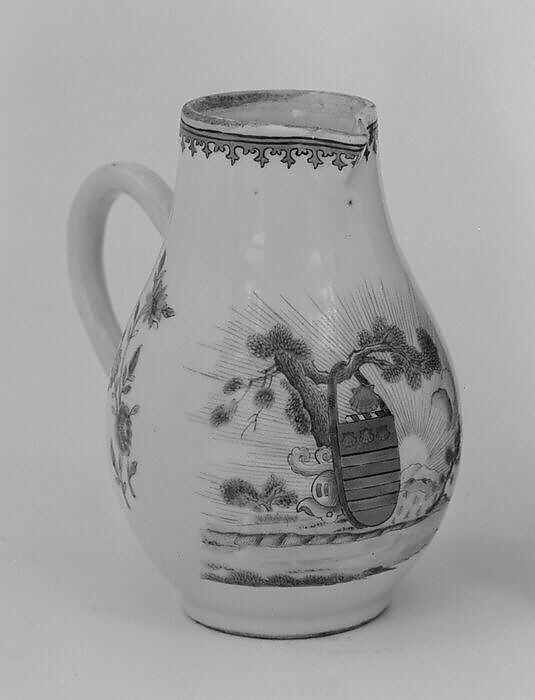 Cream jug, Hard-paste porcelain, Chinese, for British market 