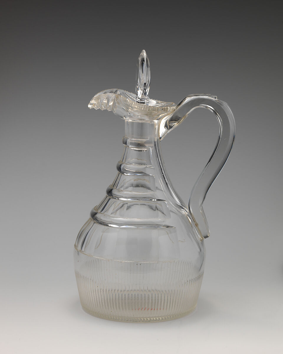 Claret jug, Glass, British or Irish