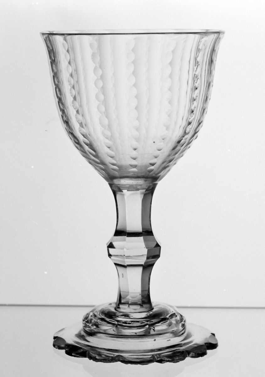 Sweetmeat glass (one of two), Glass, Irish