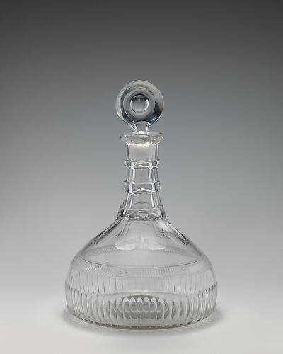 Ship decanter (one of a pair)