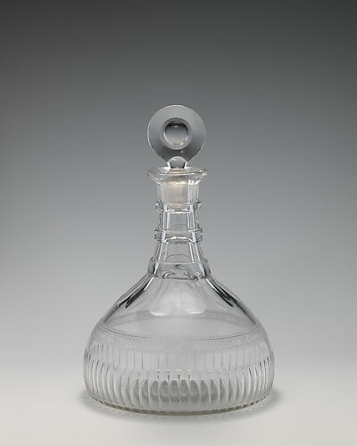 Ship decanter (one of a pair)