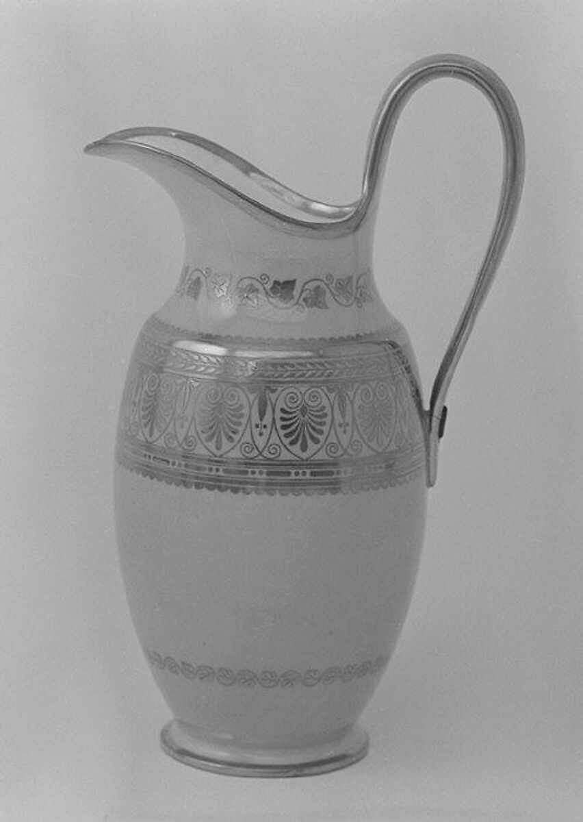Milk jug (pot à lait pestum) (part of a service), Sèvres Manufactory (French, 1740–present), Hard-paste porcelain, French, Sèvres 