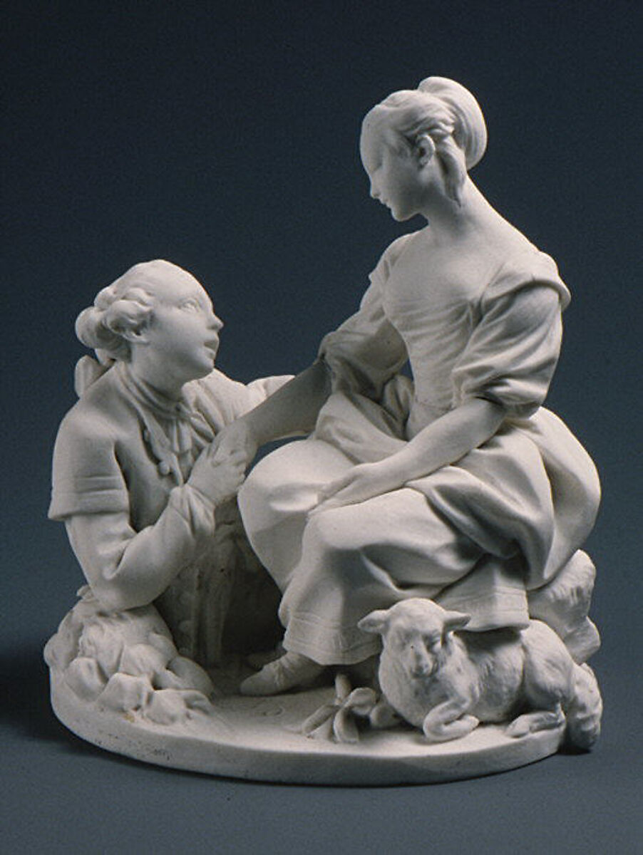 The Shepherdess of the Alps (La Bergère des Alpes), Sèvres Manufactory (French, 1740–present), Soft-paste biscuit porcelain, French, Sèvres 