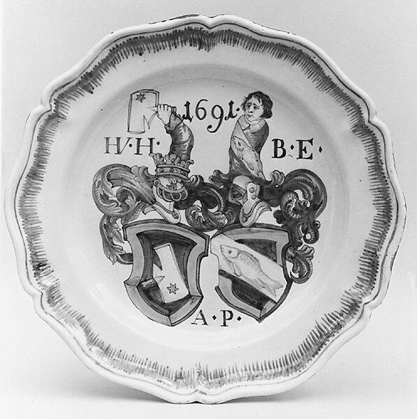 Dish, Faience (tin-glazed earthenware), Swiss, Winterthur 