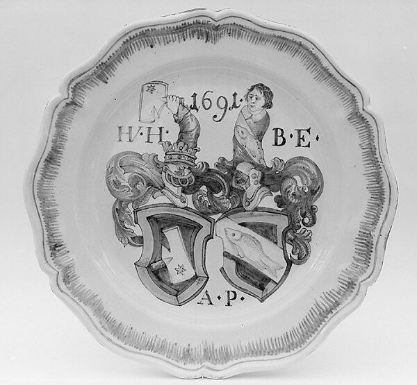 Dish, Faience (tin-glazed earthenware), Swiss, Winterthur