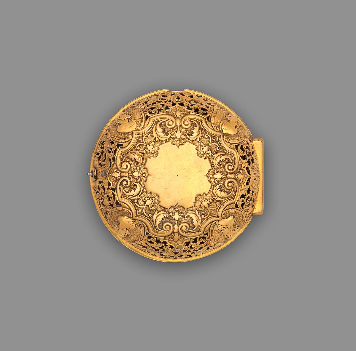 Pair-case watch with quarter repeating mechanism, Watchmaker: George Graham (British, 1673–1751), Outer and inner cases: gold; Dial: champlevé gold; Movement: gilded brass and partly blued steel, British, London