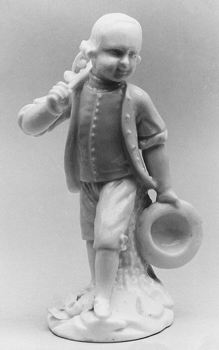 Gardener (one of a pair), Soft-paste porcelain, French, Crépy-en-Valois 