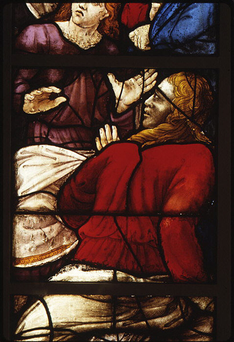 The Disciples in the Upper Room (?), Probably after a design by Pieter Coecke van Aelst (Netherlandish, Aelst 1502–1550 Brussels), Stained glass, Flemish, Antwerp