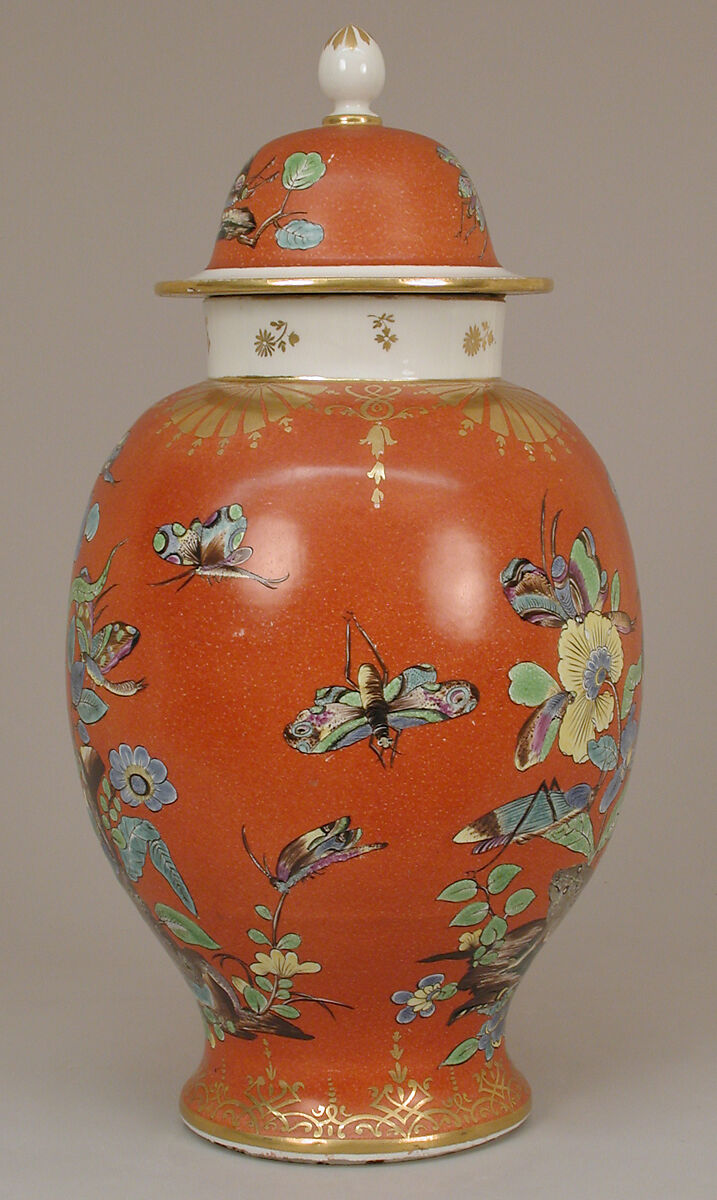 Vase with cover (one of a pair), Meissen Manufactory (German, 1710–present), Hard-paste porcelain, German, Meissen