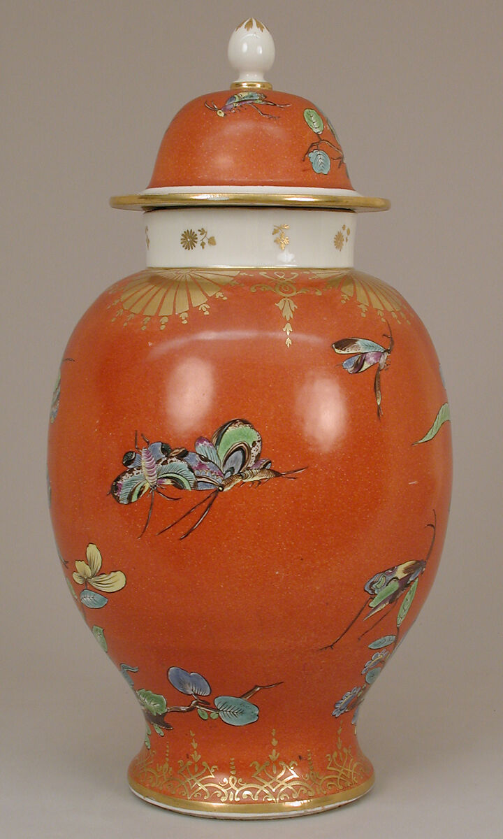 Vase with cover (one of a pair), Meissen Manufactory (German, 1710–present), Hard-paste porcelain, German, Meissen