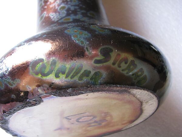 Vase, S. A. Weller Pottery (1888–1948), Earthenware ("Sicardo" line), American